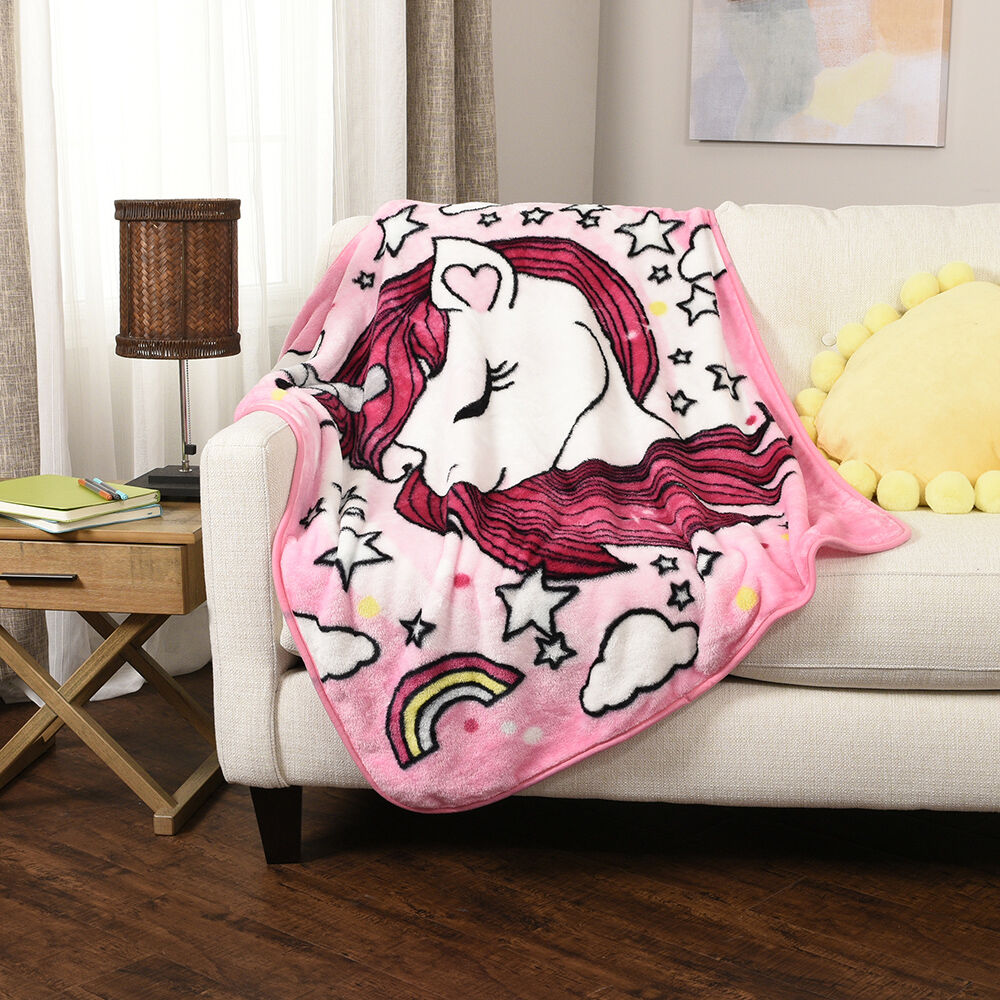 Unicorn heated blanket on sale