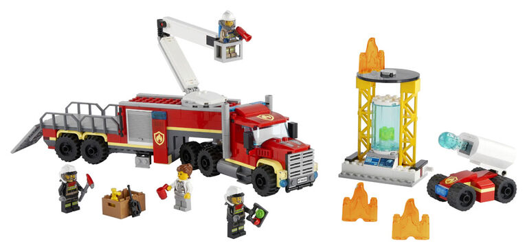 LEGO City Fire L'unité de commandement des pompiers 60282 (380 pièces)