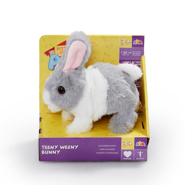 Pitter Patter Pets Teeny Weeny Bunny Grey and White Toys R Us Canada