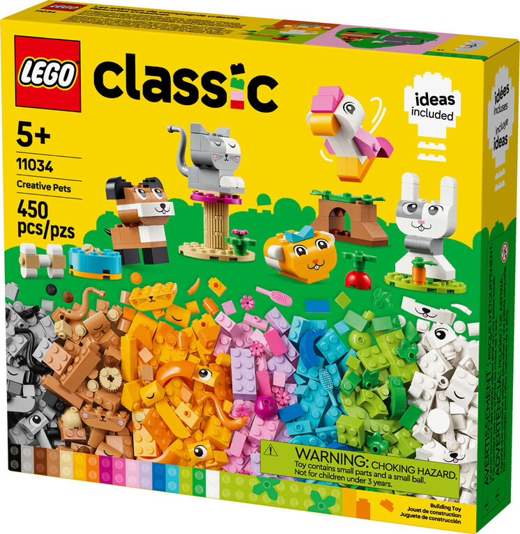 LEGO Classic Les animaux de compagnie créatifs Jouet d'animaux 11034