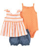 Carter's Three Piece Little Diaper Cover Set 6M