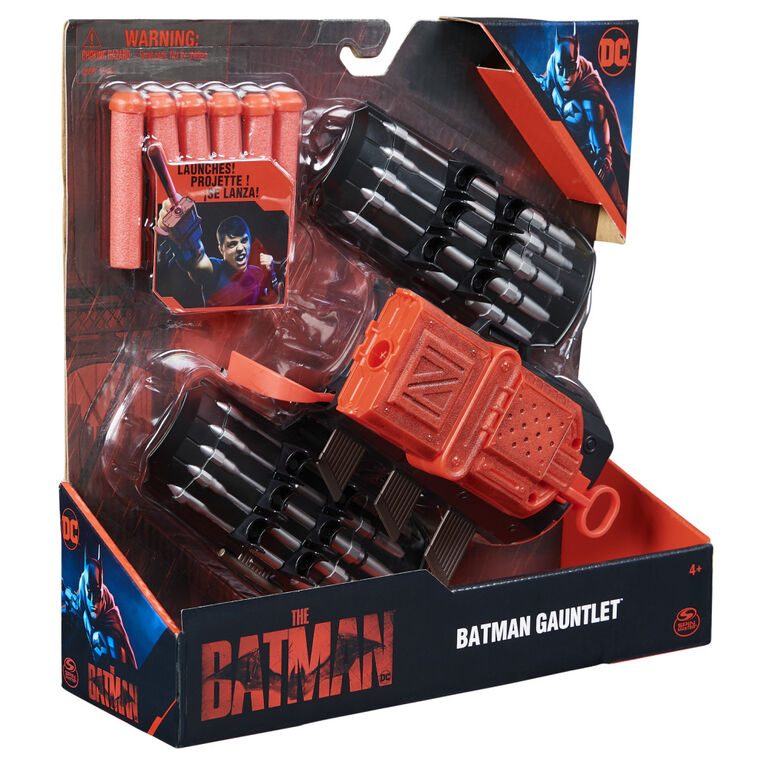 DC Comics, Batman Gauntlet with Launcher, Interactive Role-Play Toy, The Batman Movie Collectible