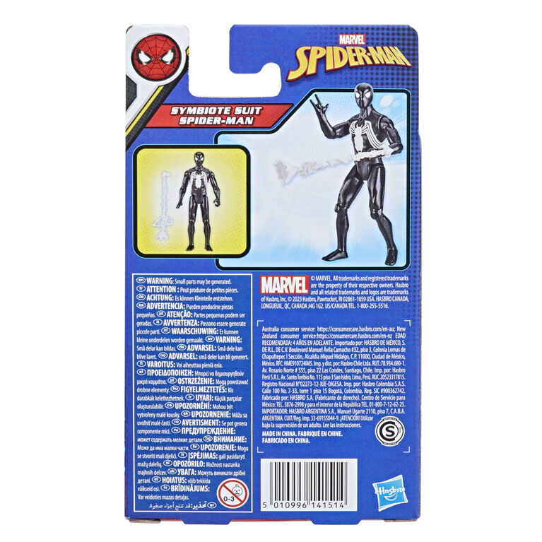 Marvel Spider-Man Epic Hero Series Symbiote Suit Spider-Man Action Figure with Accessory (4 Inch)
