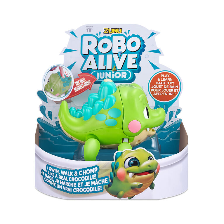 Robo Alive Junior Little Croc Battery-Powered Bath Toy by ZURU