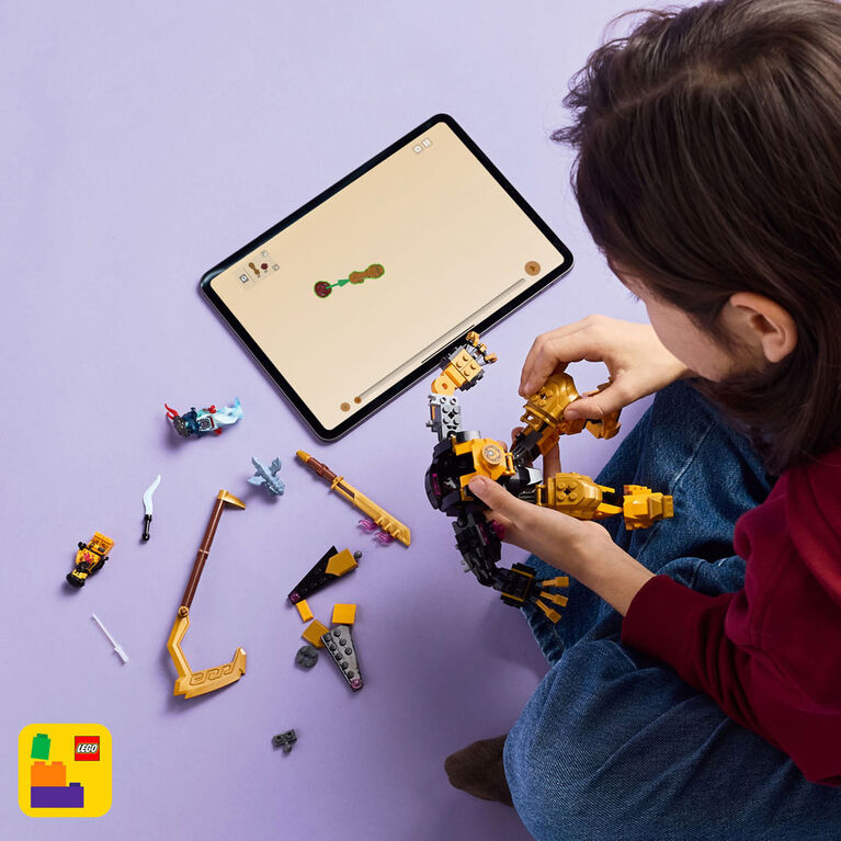 LEGO NINJAGO Le Robot de Combat Spinjitzu d'Arin avec 2 Figurines et un Mod&egrave;le de Dragon 71839