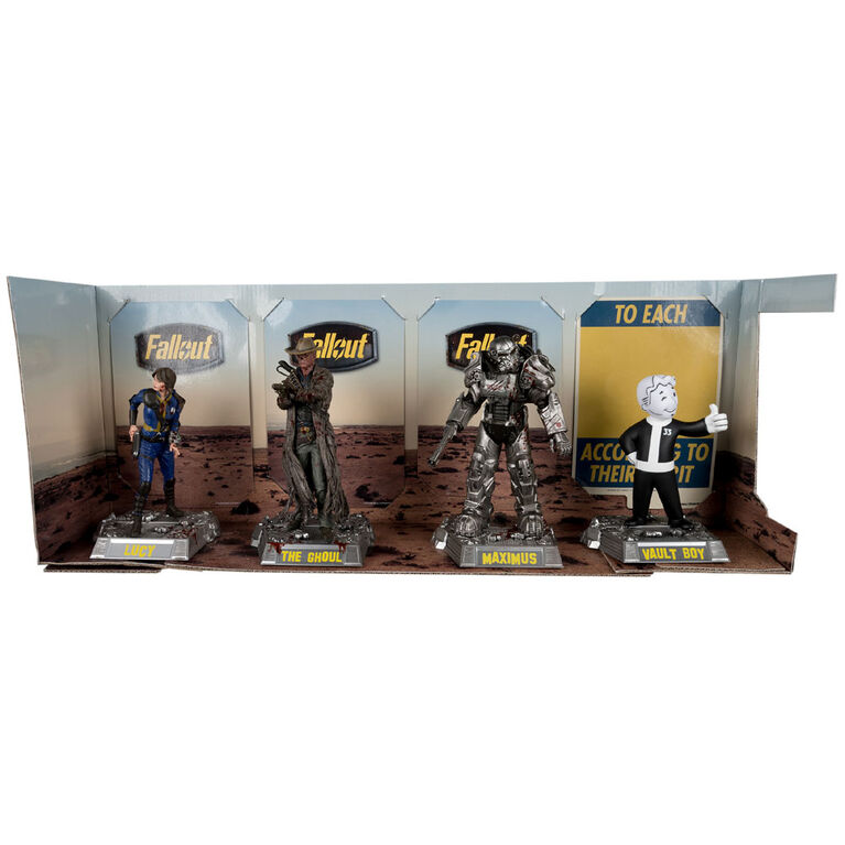 Movie Maniacs - Fallout Lucy, Maximus, The Ghoul & Vault Boy - Figurines posées de 6 pouces 4 packs