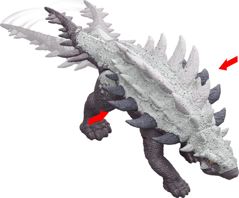 Jurassic World Strike Attack Gastonia Dinosaur Action Figure Toy with Single Strike Action