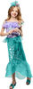 Rubies Mermaid Princess Costume Dress with Shell Headpiece, Girls Extra Extra Small (Size 3-4)