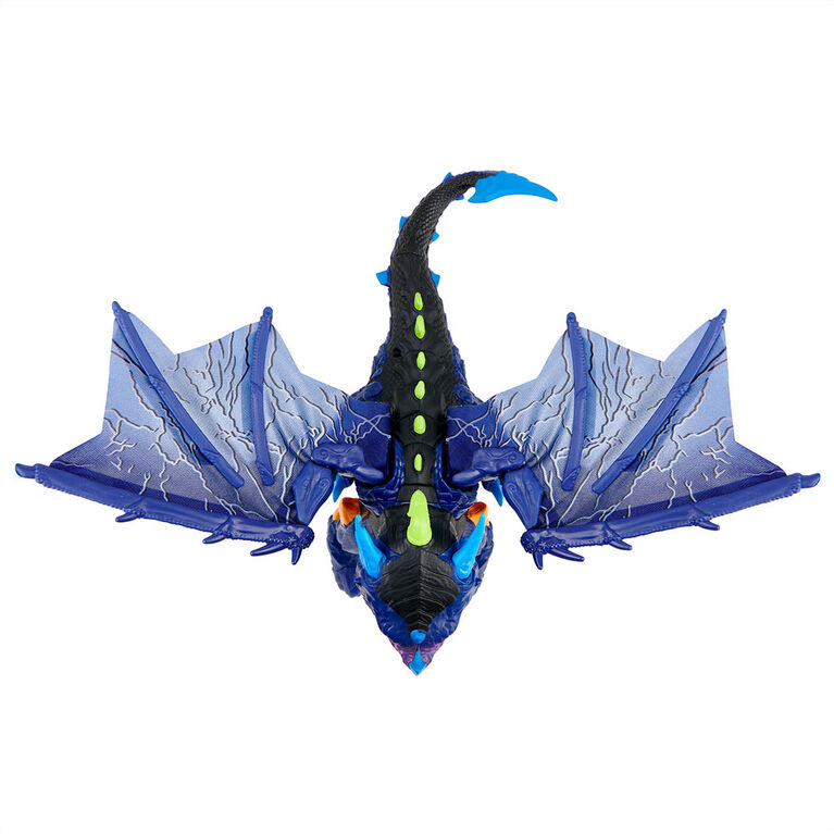 Untamed Legends Dragon - Vulcan (Dark Blue) - Interactive Toy <br>