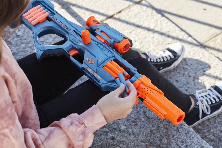 Nerf Elite 2.0, blaster à verrou Eaglepoint RD-8, barillet 8 fléchettes