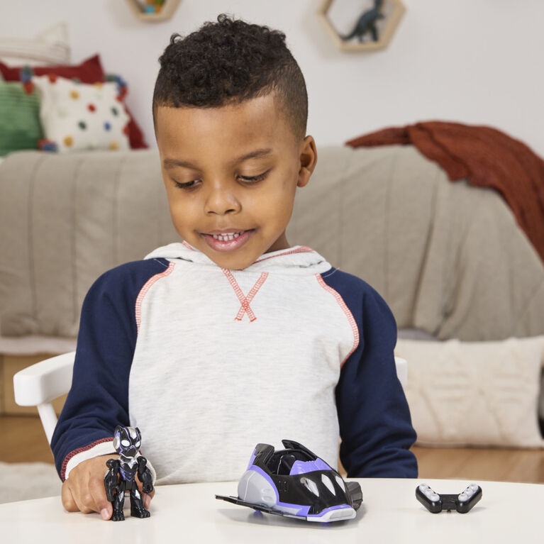 Marvel Iron Man and his Awesome Friends Black Panther Plane Action Figure & Toy Vehicle