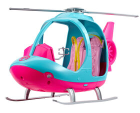 Barbie Helicopter, Pink and Blue with Spinning Rotor