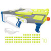 Nerf Hyper, blaster Evolve-100, 70 billes en mousse Nerf Hyper, chargeur-trémie à chargement instantané, jusqu'à 33,5 m/s, lunettes incluses