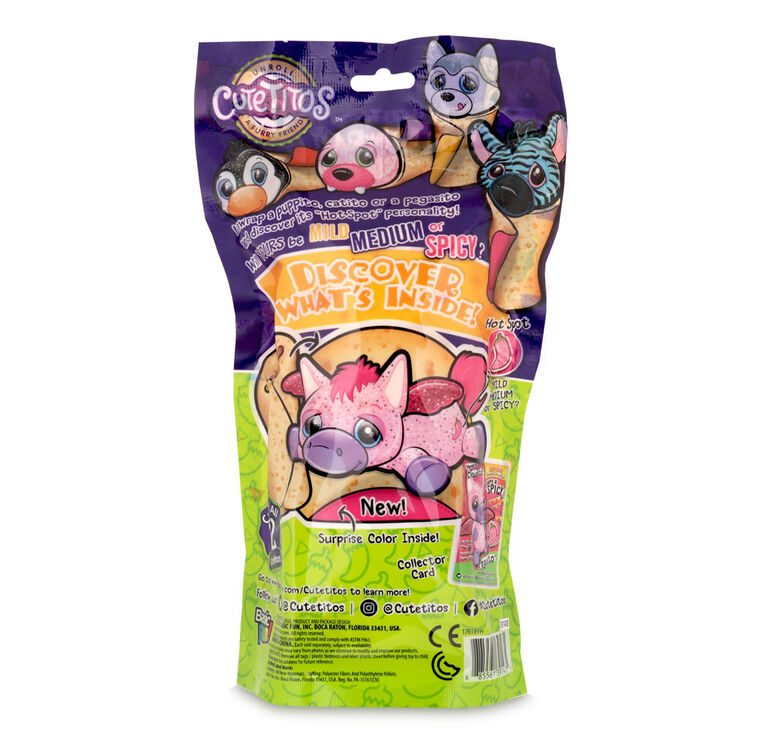 Cutetitos - Surprise Stuffed Animals - Collectible Plush - Series 3 New Patterns, New Tortillas - Colours and styles may vary