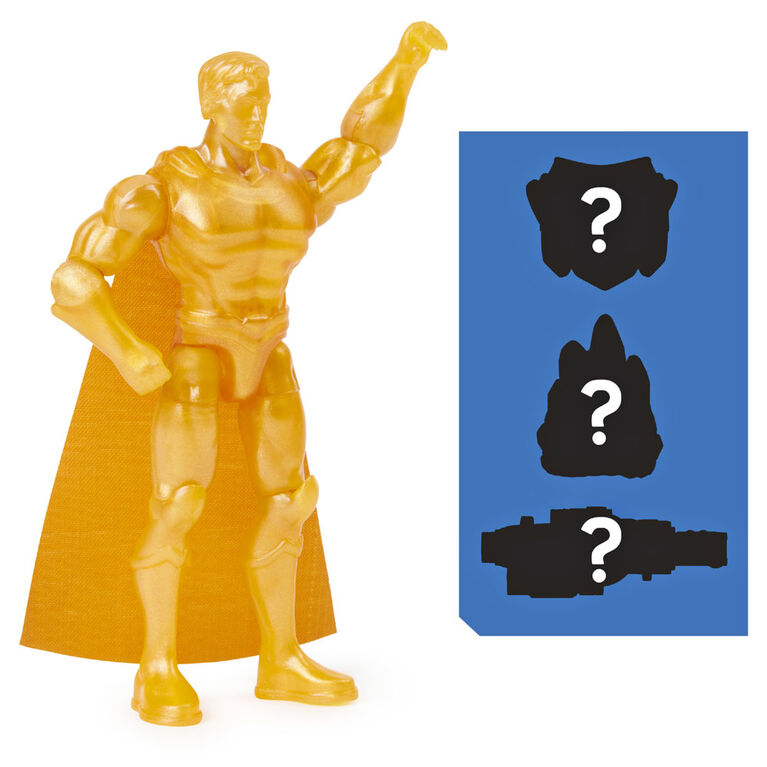 DC Comics, Figurine articul&eacute;e SUPERMAN de 10 cm avec 3 accessoires myst&egrave;re, Adventure 4