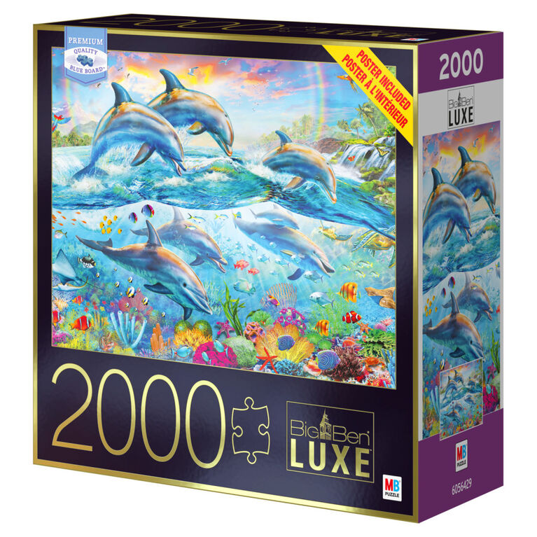 Big Ben Luxe, Puzzle pour adultes de 2 000 pièces, Monde marin tropical