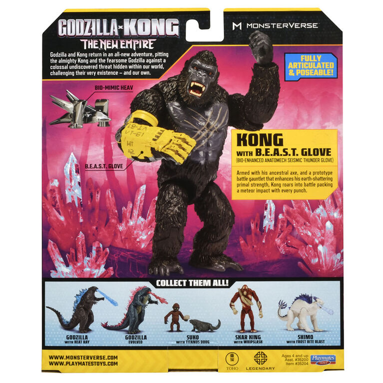 Godzilla x Kong 6"Figure Kong with B.E.A.S.T. Glove