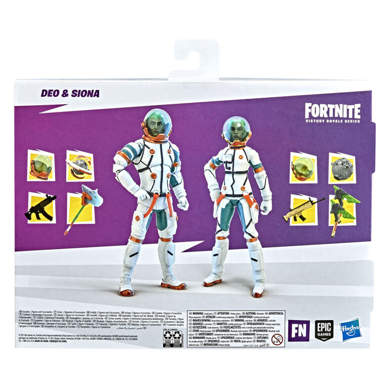 Fortnite Victory Royale Series Deo and Siona Battle Royale Pack Collectible Action Figures - R Exclusive