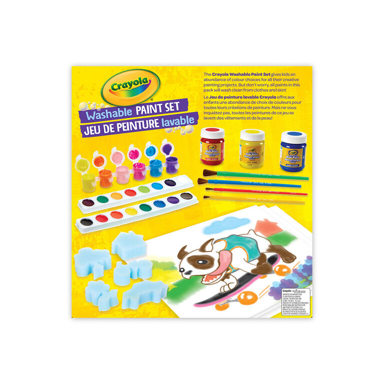 Washable Paint Set for Kids, 50+ Pieces, Crayola.com