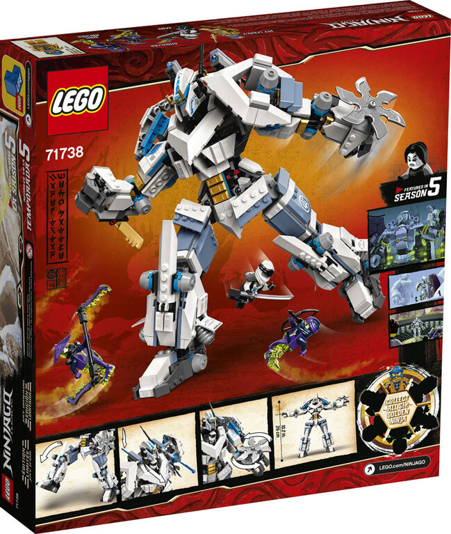 LEGO Ninjago Zane's Titan Mech Battle 71738 (840 pieces)