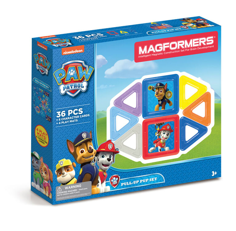 Magformers Paw Patrol Pull-Up Pup Set 36 Piece Set