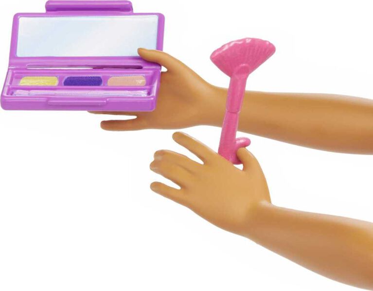 Barbie Makeup Artist Doll with Teal Hair and Career-Themed Accessories Like Palette and Brush