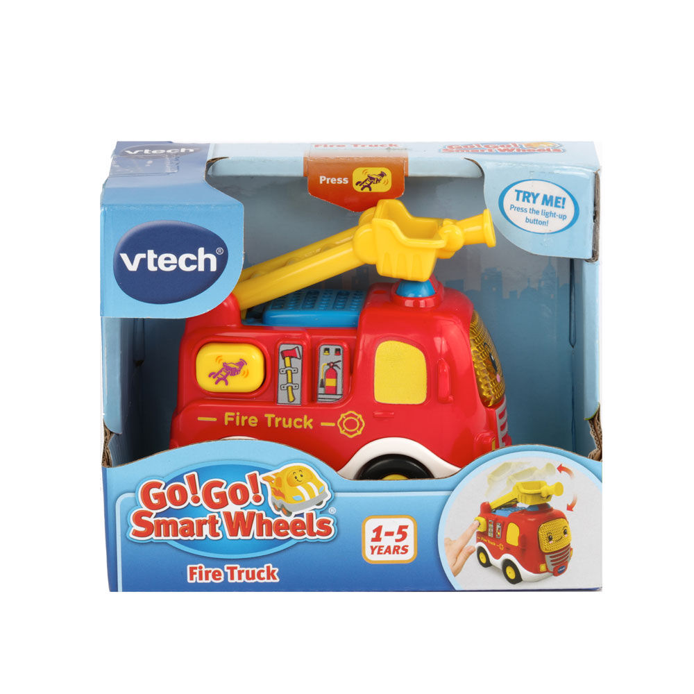 Go Smart Wheels Fire Truck African American Lights & Sounds Tested Details about   VTech Go 