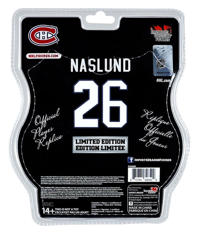 Mats Naslund des Canadiens de Montréal LNH figurine légendaire 6'.