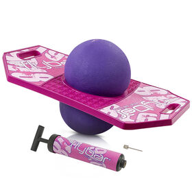 Flybar Trick Board with Pump for Ages 6 and Up (Pink Berry)