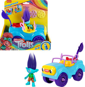 Imaginext - DreamWorks Trolls - Le Buggy de Branche, 4 éléments - Notre exclusivité