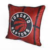 Coussin de basketball NBA Toronto Raptors (18 x 18 po), rouge