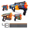 Ensemble combiné de 4 Pistolets X-Shot Skins (48 fléchettes) par ZURU