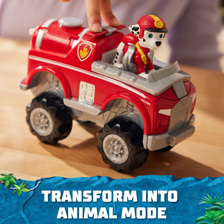 PAW Patrol Jungle Pups, Marshall's Elephant Vehicle, Camion avec figurine à collectionner