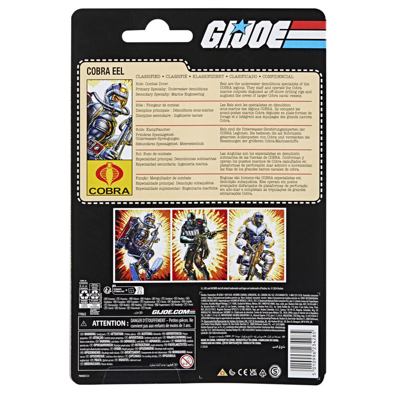 G.I. Joe Classified Series Retro Cardback, Cobra Eel Action Figure