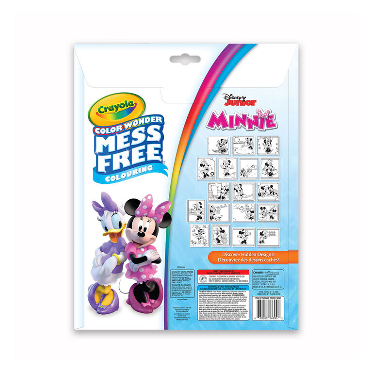 Crayola Mess-Free Color Wonder Pages & Mini Markers, Minnie Mouse ...