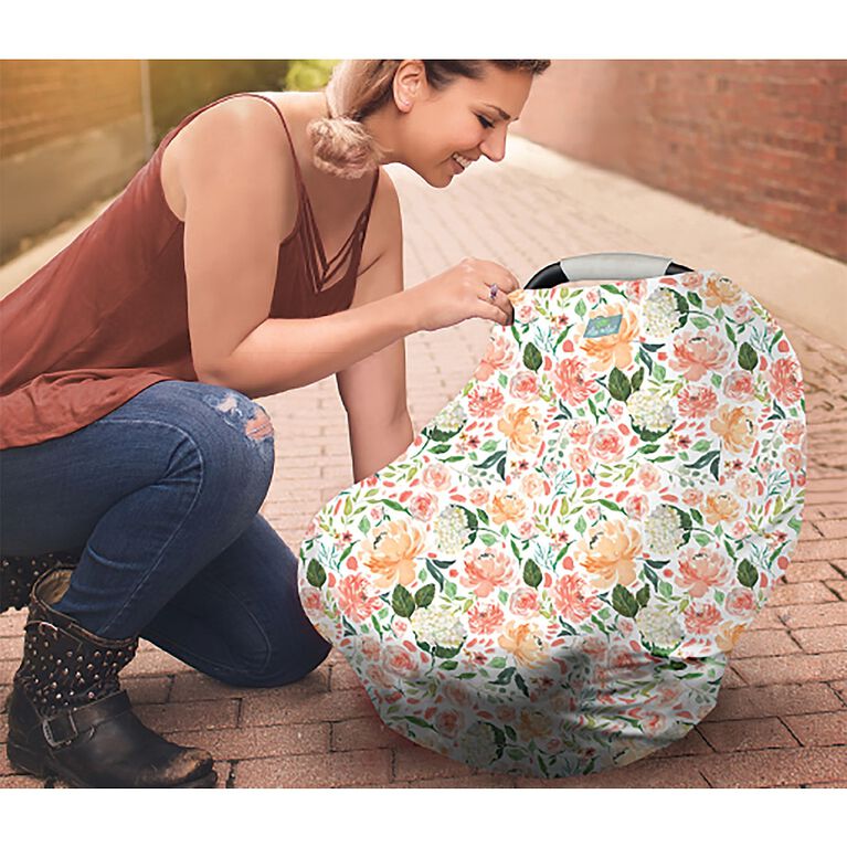 Itzy Ritzy Mom Boss 4in1 MultiUse Nursing Cover, Car Seat Cover