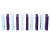 H5 Domino Creations, 60-Piece Blue/Purple Set by Domino Artist YouTuber Lily Hevesh Classic Family Game