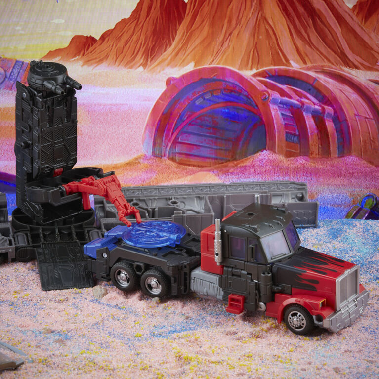 Transformers Toys Generations Legacy Series Leader G2 Universe Laser Optimus Prime Action Figure