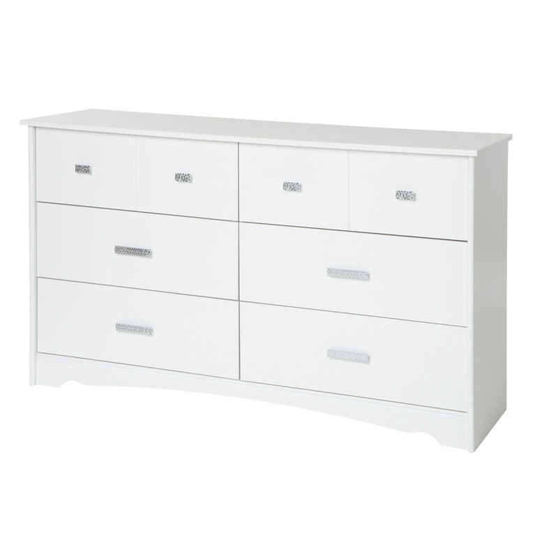Tiara 6 Drawer Double Dresser Pure White Toys R Us Canada