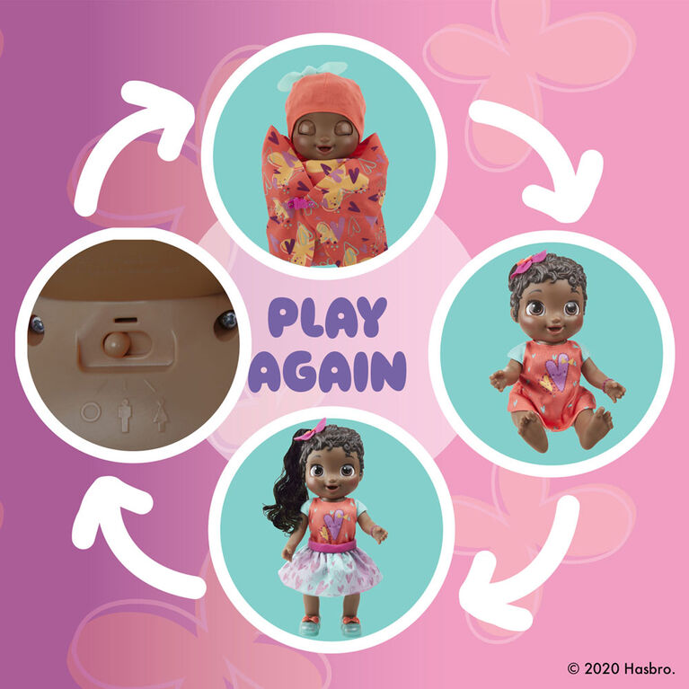 Baby Alive, Baby Grows Up (Adorable), Sweet Blossom, poupée de bébé qui croît et parle - Édition anglaise