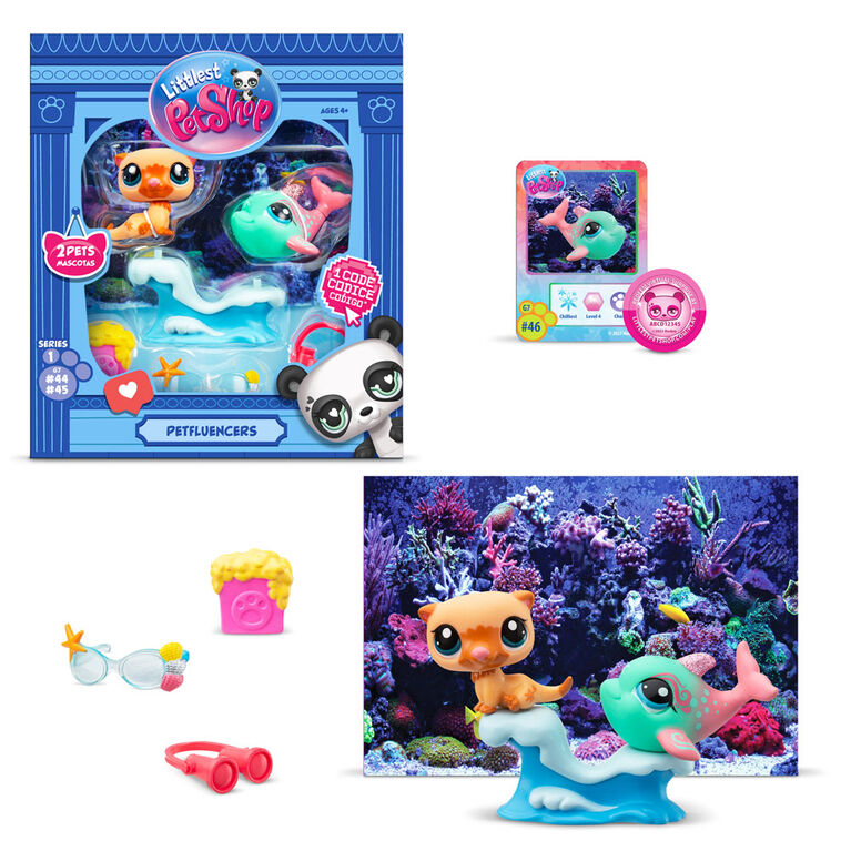 Littlest Pet Shop Petfluencers Aquarium Shell-Fie - R Exclusive