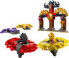 LEGO NINJAGO Ensemble de combat de Spinjitzu du dragon, jouet d'action, cadeau ninja avec 2 figurines 71826