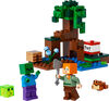 LEGO Minecraft L'aventure des marais 21240; Jeu de construction (65 pièces)