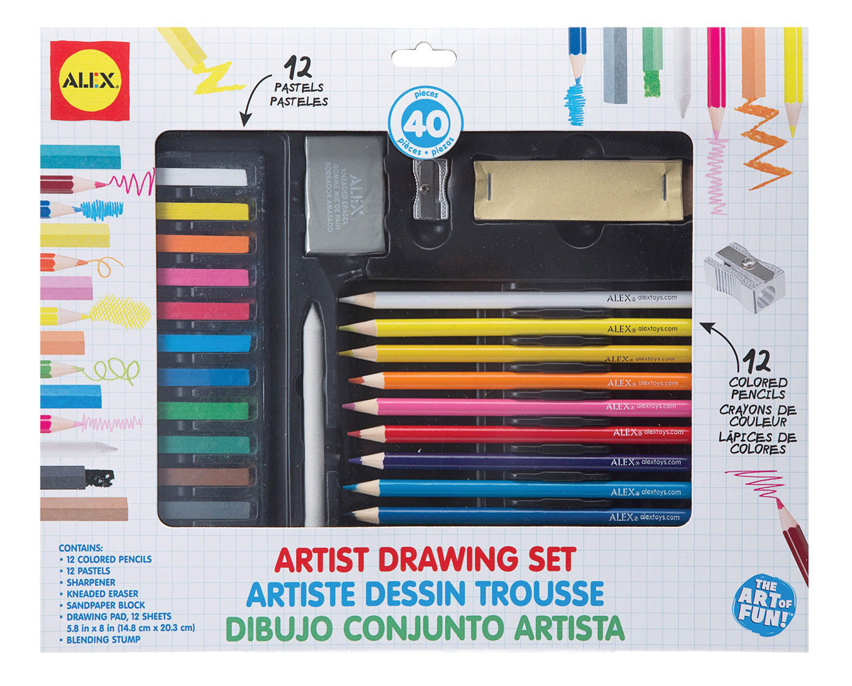Alex travel hot sale art set