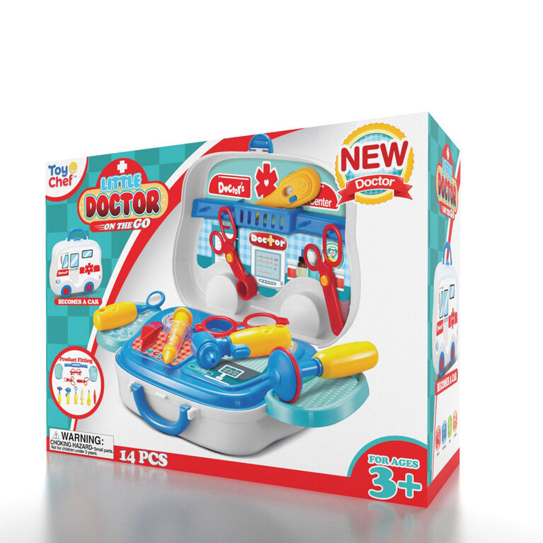 Ensemble d'outils de jouets pédiatrique pour enfants à emporter par Toy Chef.