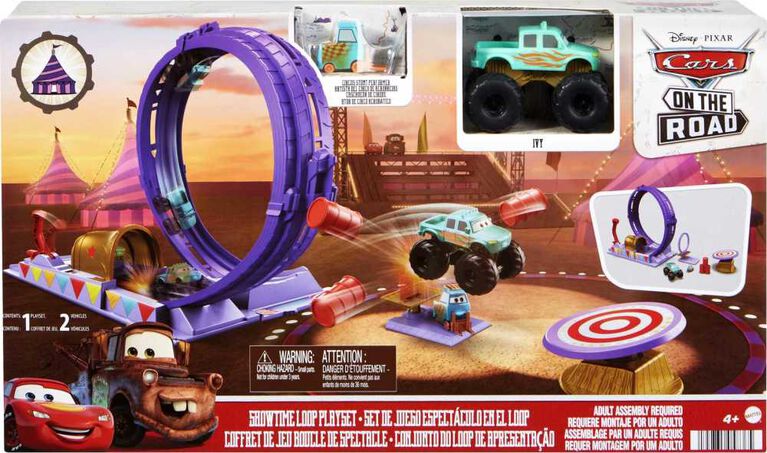 Disney and Pixar Cars On The Road Showtime Loop Playset with Monster Truck Ivy - R Exclusive
