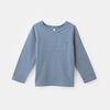 long sleeve pocket tee, size 4-5y - Blue