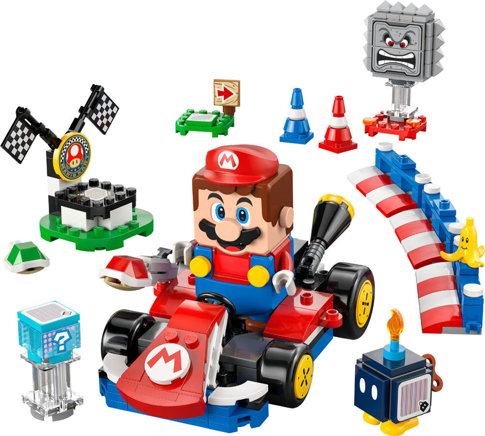 LEGO Super Mario : Mario Kart - Interactive LEGO Mario & Standard Kart Toy 72043