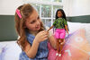 Barbie - Fashionistas Léopard Fluo avec Longues Tresses et Tenue Fluo