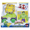 Marvel Spidey and His Amazing Friends Hulk Smash Truck Set, Action Figure with Vehicle and Accessory, Preschool Toys